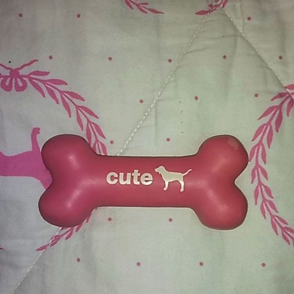 PINK VICTORIA'S SECRET DOG BONE